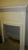 A painted fire surround.