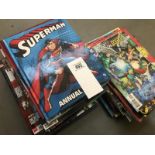 A collection of Superman comics etc.