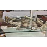 A 44 piece silver plated cutlery set, cake slice, sandwich tongs etc.