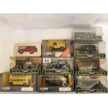 10 Corgi classics models including cars, buses etc.