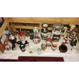 A mixed lot of oriental vases etc.