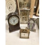 4 clocks including carriage.