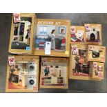 An excellent collection of boxed Sindy furniture including bathroom set, cooker set, wall unit,