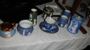 A mixed lot of Wedgwood Jasper ware china.