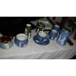 A mixed lot of Wedgwood Jasper ware china.