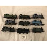 A quantity of assorted '00' tank engines.