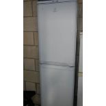 An Indesit fridge freezer.