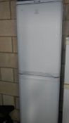 An Indesit fridge freezer.