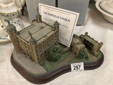 A Danbury Mint model of the Tower of London.