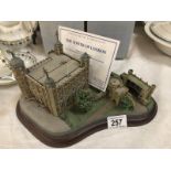 A Danbury Mint model of the Tower of London.