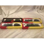 4 boxed Hornby locomotives.