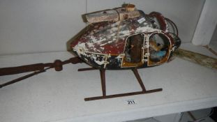 A model helicopter.