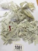 A large quantity of jewellery labels including 9ct gold, sterling silver, precious stones etc.