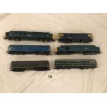 6 assorted '00' diesel locomotives.