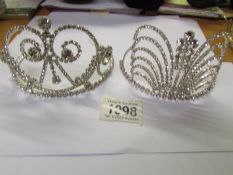 2 jewelled tiara's.