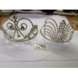 2 jewelled tiara's.