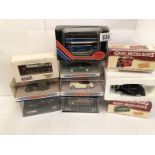 10 boxed diecast by Corgi, EFE, Franklin Mint and Matchbox.