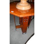 An octagonal table.