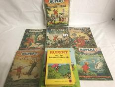 A collection of 14 Rupert adventure series books in very good condition & other books etc.
