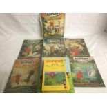 A collection of 14 Rupert adventure series books in very good condition & other books etc.