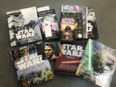 A good collection of Star Wars books & ephemera including Star Wars vault and Dave Prowse