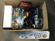 A quantity of unboxed DC figurines and toys.