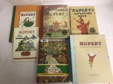 4 Rupert facsimile annuals 1937-1940 & other Rupert books including Rupert A Collection of