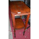 An oak occasional table.