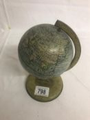 A 1950's tinplate Chad Valley globe.