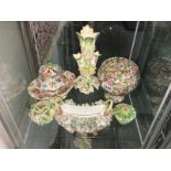A mixed lot of china including Chintz pattern.