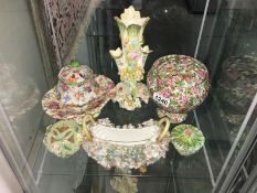 A mixed lot of china including Chintz pattern.