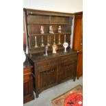 An oak dresser.