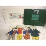 A good collection of Rupert bear mounted art work and prints including Bestall illustration and