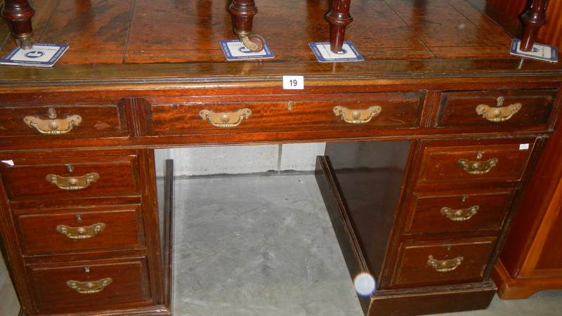 A double pedestal desk.