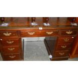 A double pedestal desk.