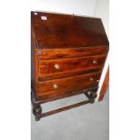 An oak bureau.