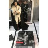 3 Star Wars collectors figures including young Obi, Luke Skywalker etc.