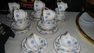 A china tea set.