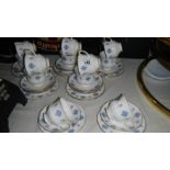 A china tea set.