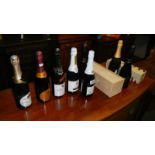 10 bottles of wine including German Pieroth Rotgold red wine, French Louis Vallot Vin Mousseux.