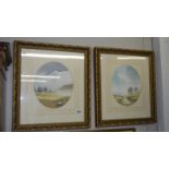 2 framed and glazed rural/pastoral/mountain pictures by Ian Anthony Gillibrand.
