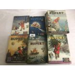 18 Rupert annuals 1950's/1960's.