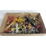 A large quantity of unboxed diecast bi-plane aircraft.