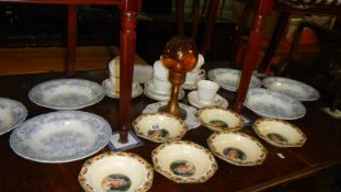 A mixed lot of china items.