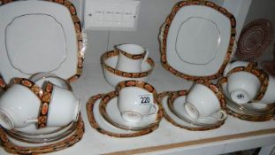 A china tea set.