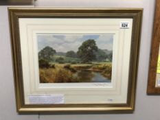 A framed & glazed limited edition print 500/500 'Landscape' signed by the artist David Dipnall.