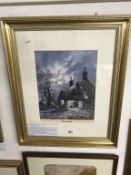 A framed & glazed limited edition litho print 313/750 by John Freeman 'the forge', signed. Image 25.
