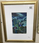 A framed & glazed open print 'Empire' by Ceri Richard.