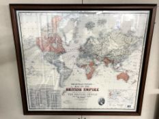 A limited edition 'map of the British Empire' print.