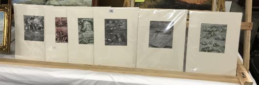 6 Henry Moore 'shelter' prints,
